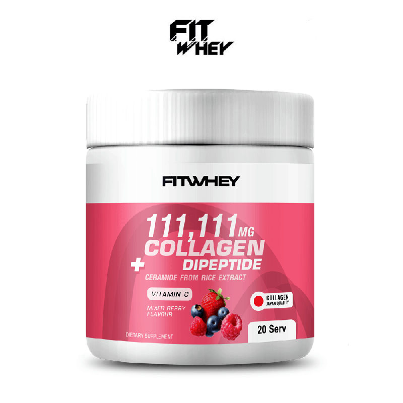 FITWHEY SUPPLIEMENTS Collagen Dipeptide 20 serving Mixed Berry