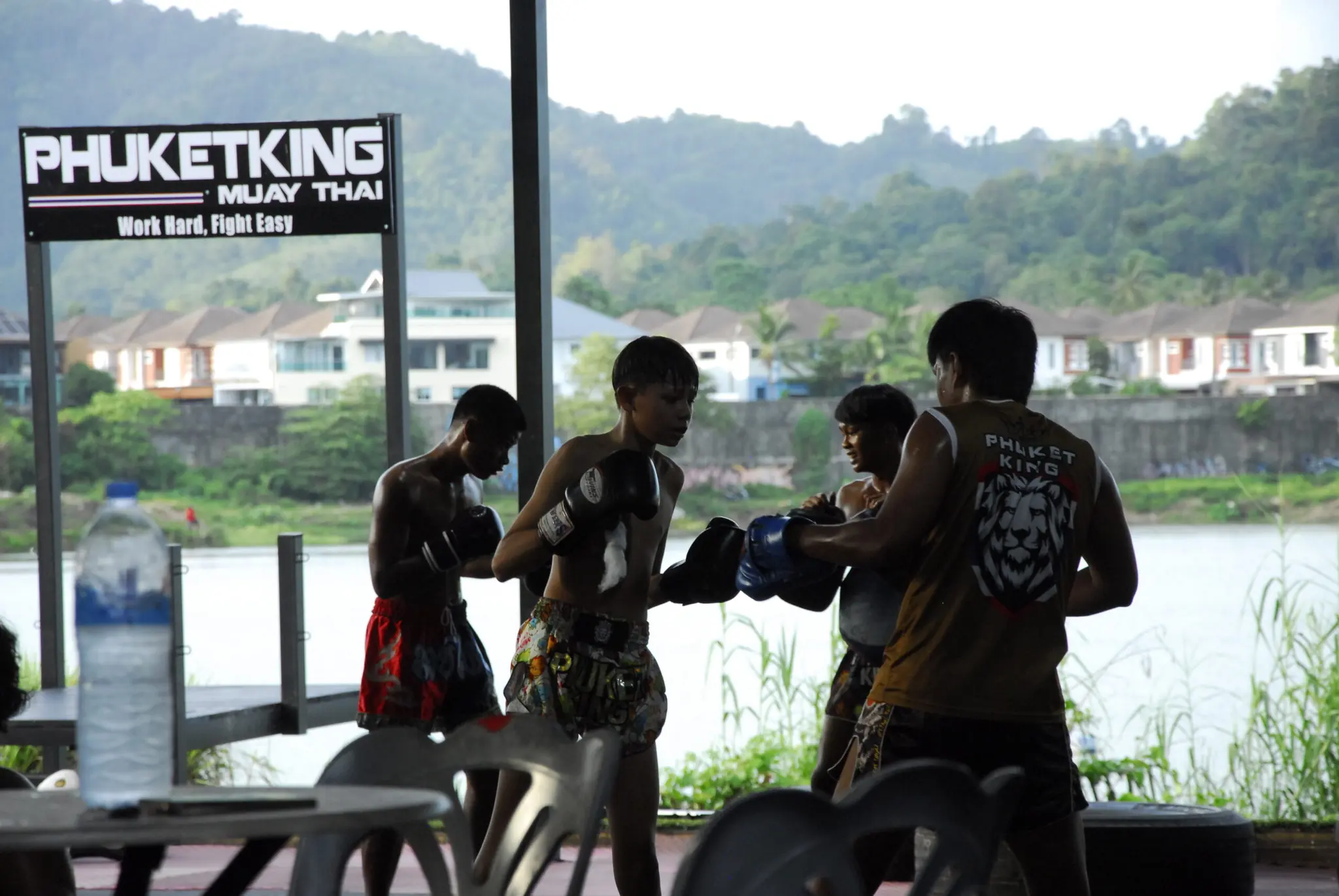 Training by the lake